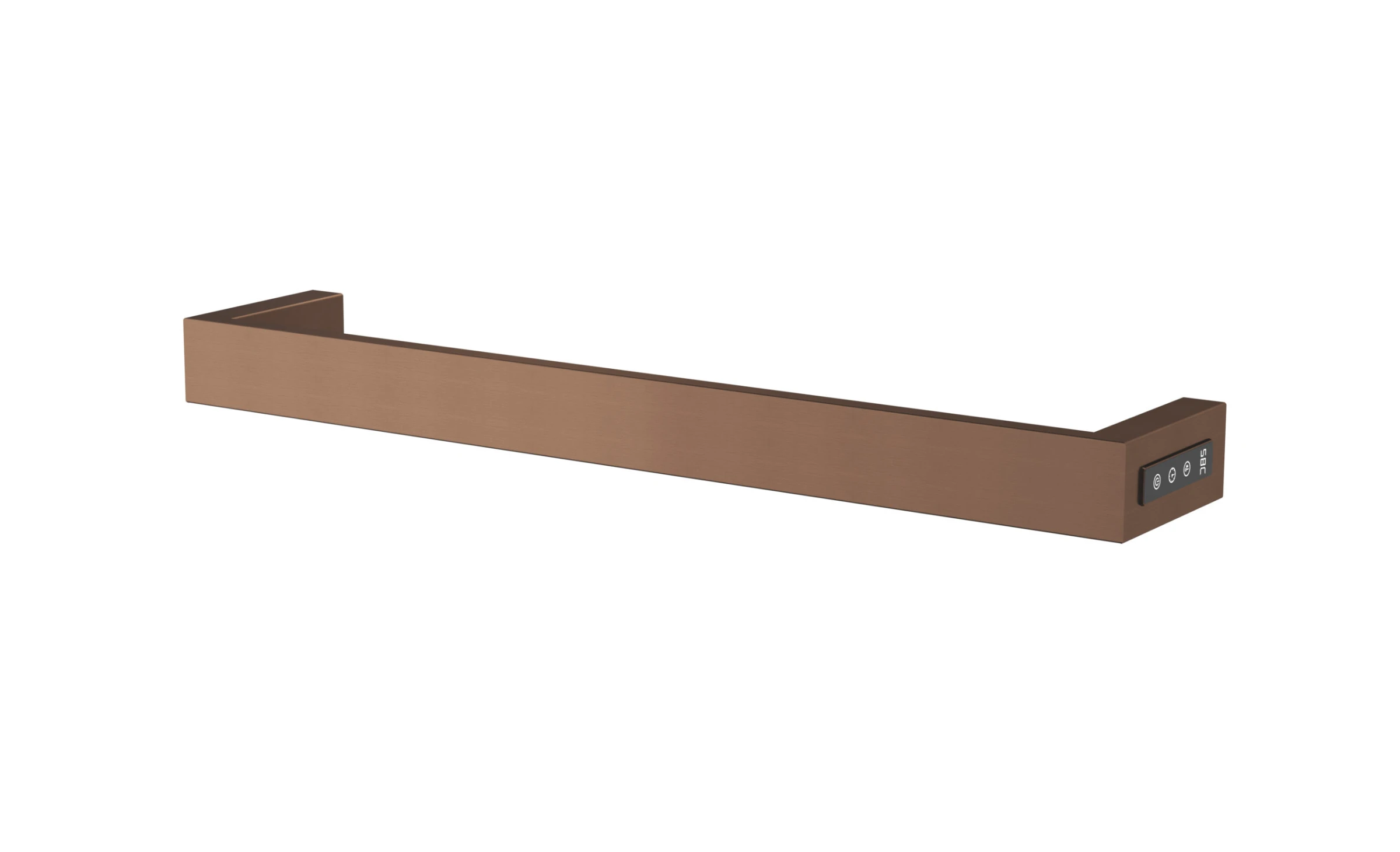 Just Taps Zen Electric Towel Radiator 600 Brushed Bronze