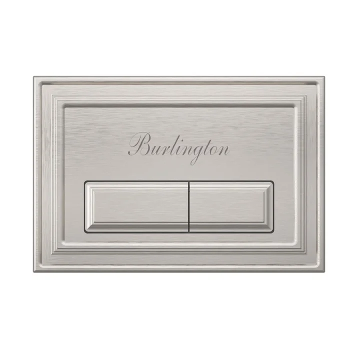 Burlington Traditional Flush Plate Brushed Nickel product image - Image 1