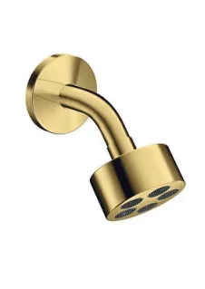 Axor One Overhead Shower 75 1jet Ecosmart With Shower Arm Polished Gold Optic product image - Image 1