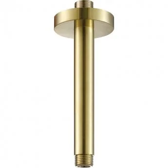 Just Taps Vos Ceiling Arm Brushed Brass 150mm