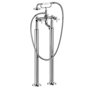 Burlington Guild Bath Stand Pipes Chrome