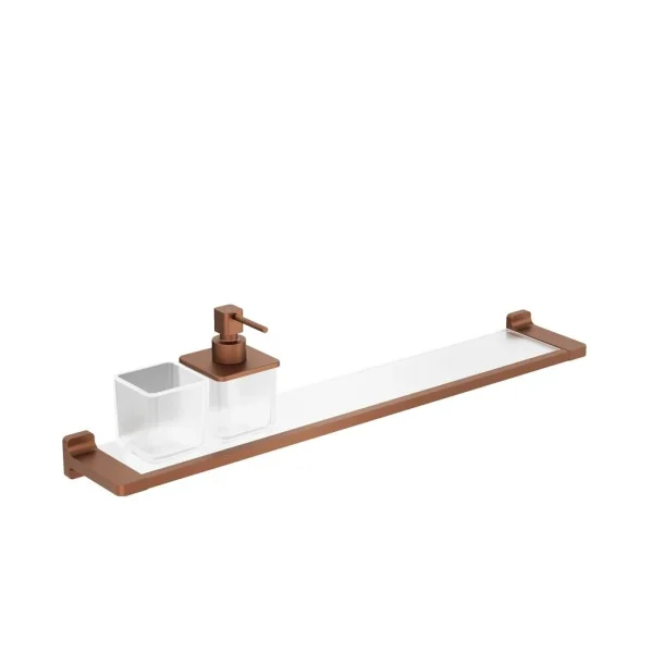 Crosswater Rotar Shelf 600mm Brushed Bronze
