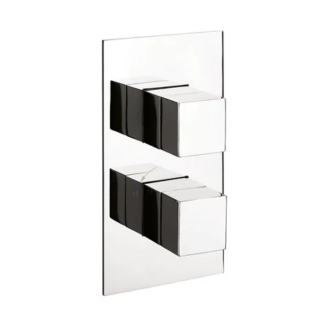 Crosswater Water Square 2 Handle Trimset for Shower Mixer Valve WLBP1500RC+ Chrome