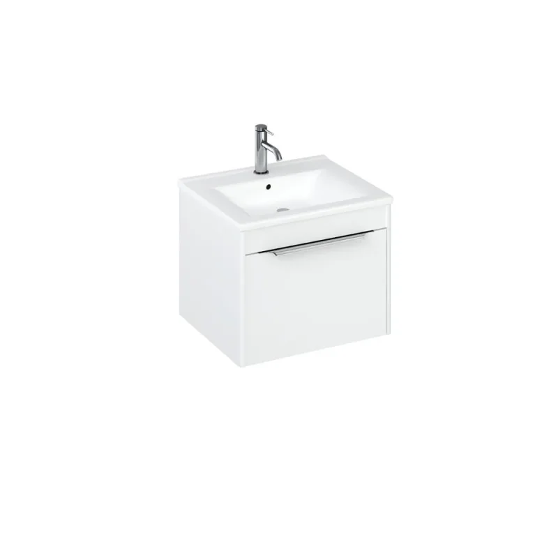 Britton Shoreditch Note 850mm Basin 1 Tap Hole White product image - Image 1