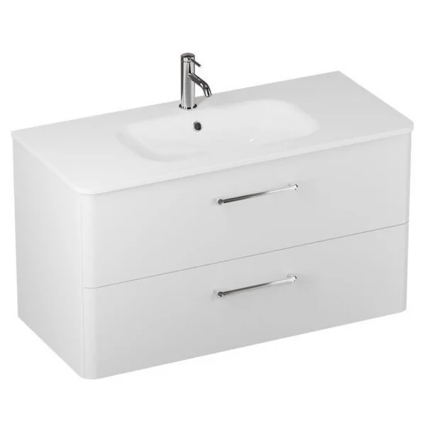 Britton Camberwell Unit 1000mm Frosted White