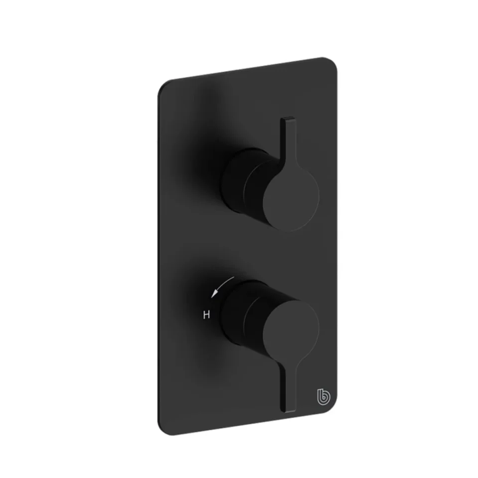 Britton Hoxton 2.0 Shower Mixer With Diverter Including The Conceal Valve Matt Black product image - Image 1