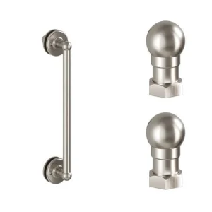 Burlington Classique 1850 Handle And Profile Finial Brushed Nickel