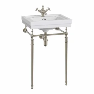 Burlington 56cm/58cm Basin Wash Stand Brushed Nickel