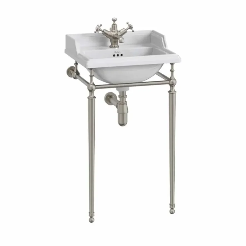 Burlington 50cm Basin Wash Stand Brushed Nickel product image - Image 1