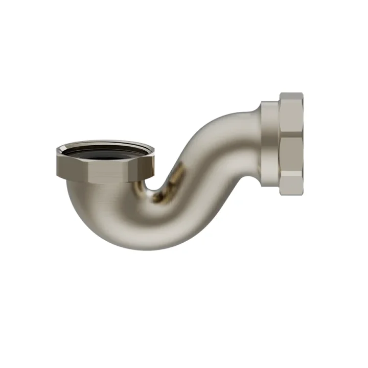 Burlington Shallow P Trap Brushed Nickel product image - Image 1