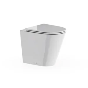 Britton Round Back To Wall Pan Rimless Inc Seat And Fixings