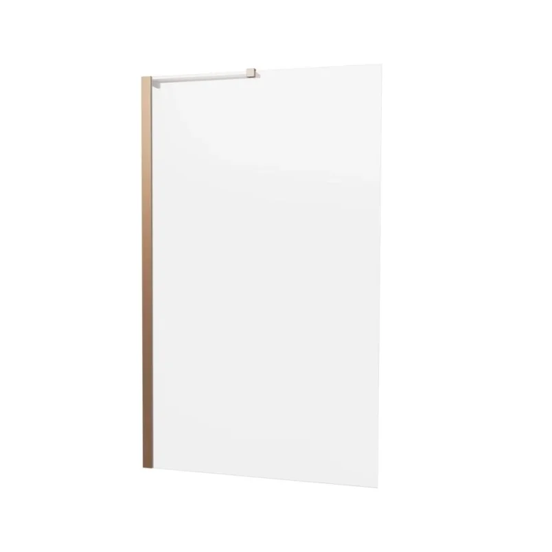Crosswater 6mm Fixed Bath Screen 900 Brushed Bronze product image - Image 1