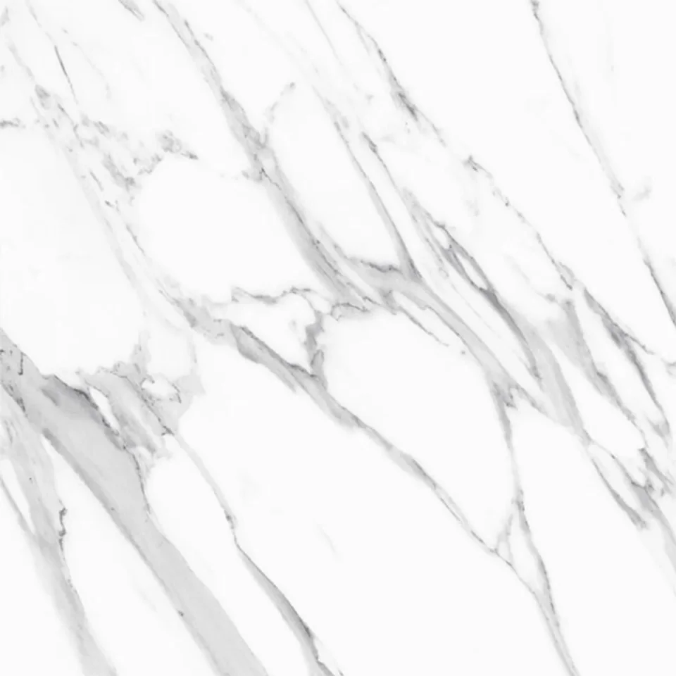 European Tiles Marmo STATUARIO LUX 60 X 60 Rectified Polished Tile detail view - Image 3