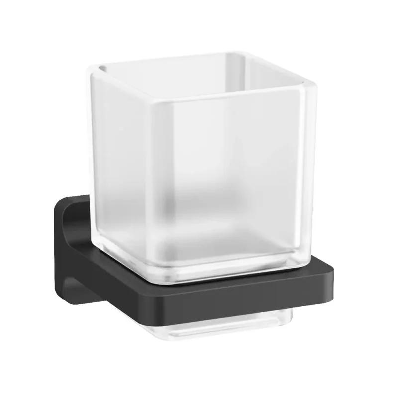 Crosswater Rotar Tumbler Holder Matt Black product image - Image 1