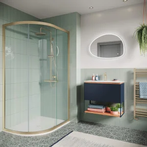 Crosswater Mada Shelf & Frame 600 Sage Green