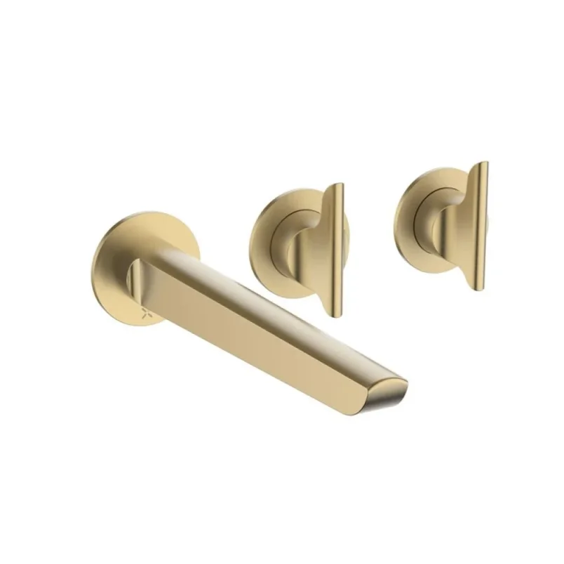 Crosswater Module Foile 2 Handle With Bath Spout Brushed Brass product image - Image 1