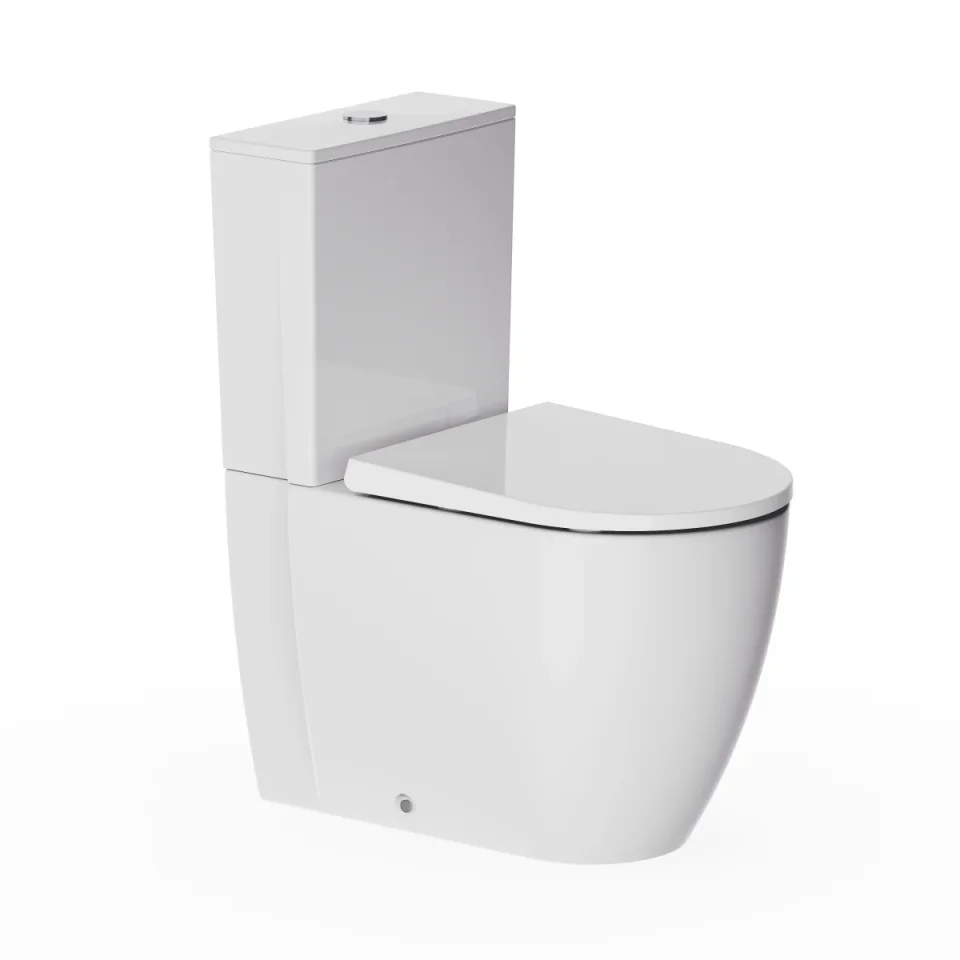 Crosswater Kai X Compact Close Coupled Rimless Toilet detail view - Image 5
