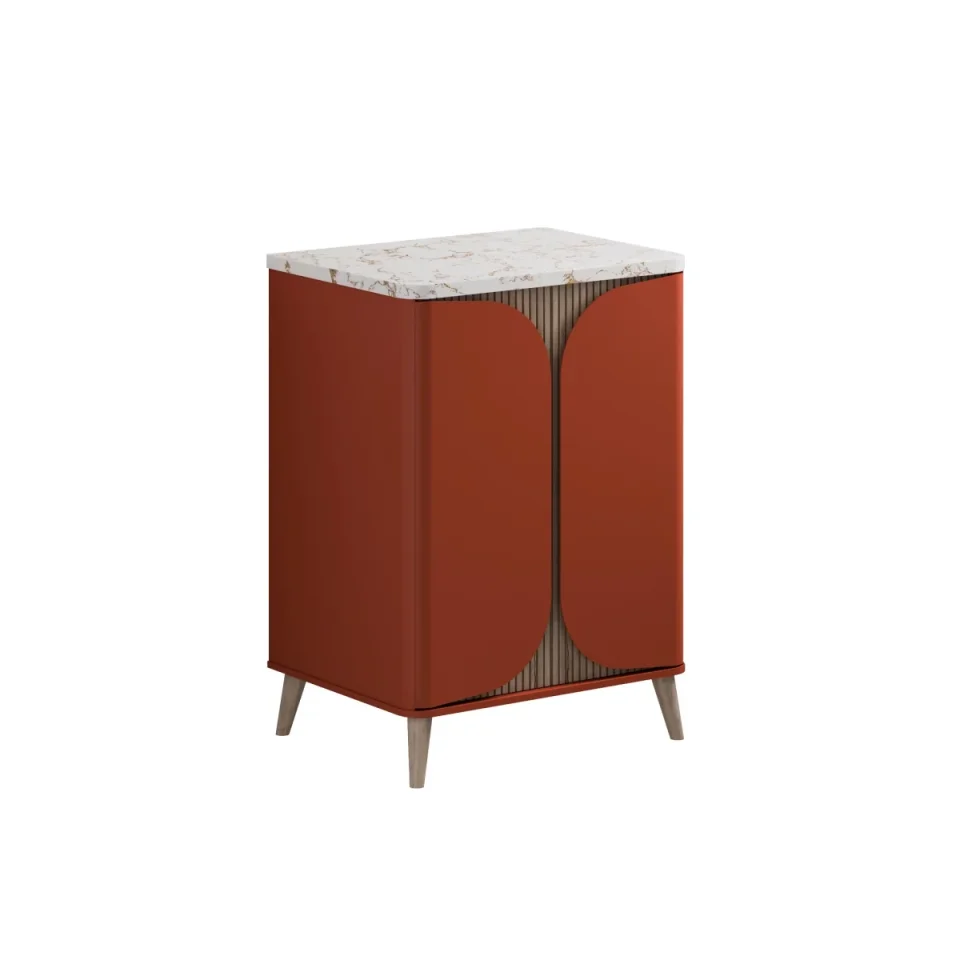 Crosswater Tamobour 600mm Floorstanding Vanity With Doors Soft Clay product image - Image 1