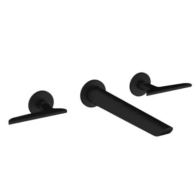 Crosswater Foile Basin 3 Hole Set Matt Black