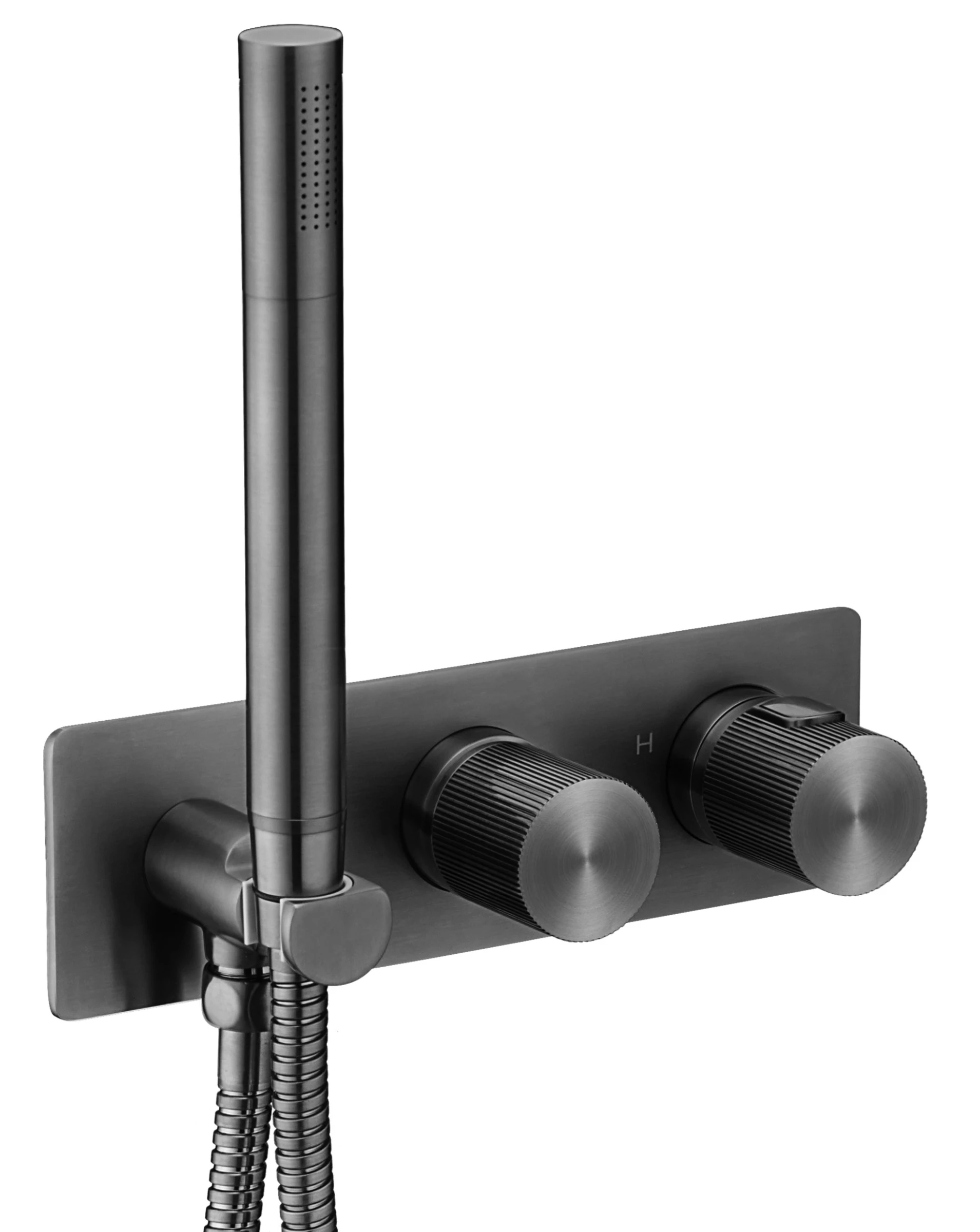 Just Taps Evo Thermostatic Concealed 2 Outlet Shower Valve with Handset