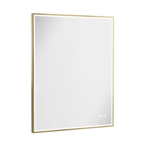 Crosswater MPRO Lit Mirror 700 x 900mm Brushed Brass
