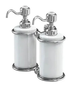 Burlington Double Soap Dispenser Chrome
