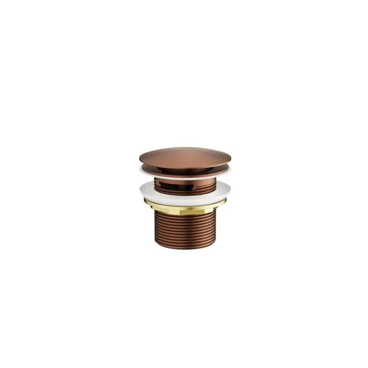 Crosswater Freestanding Bath Slotted Click Clack Brushed Bronze product image - Image 1