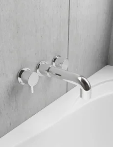 Crosswater Fusion Bath Filler Wall Mounted Chrome