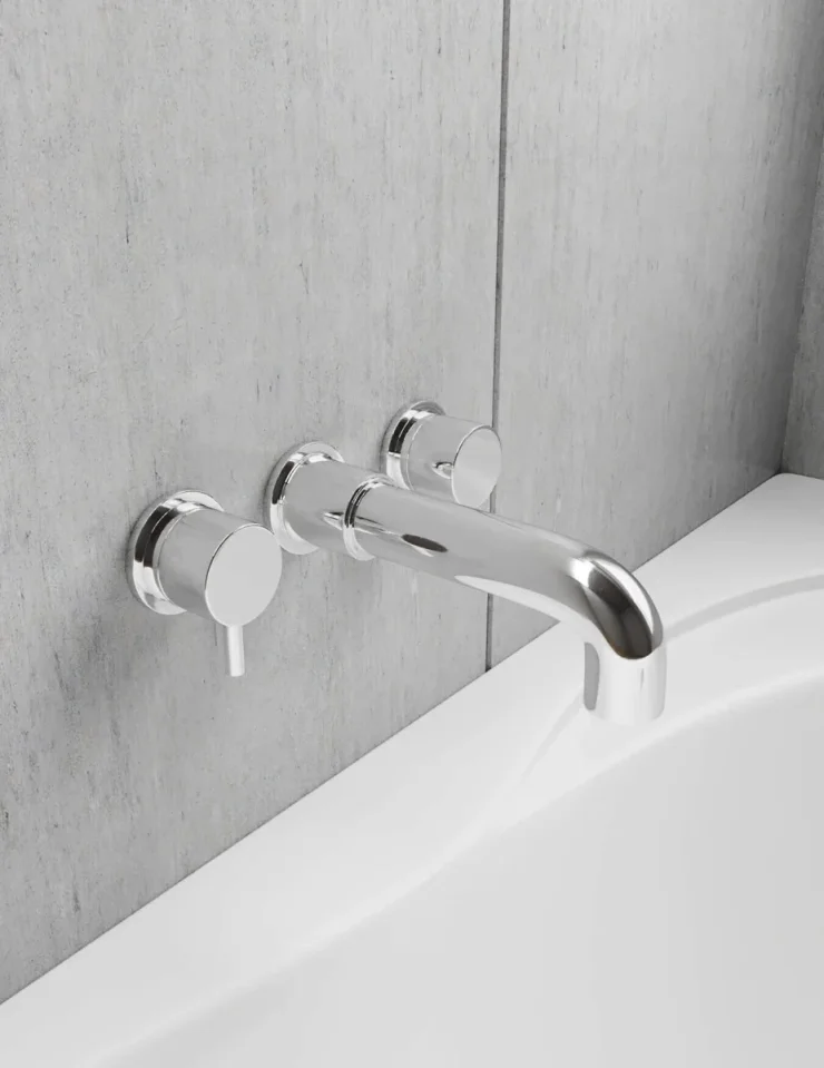 Crosswater Fusion Bath Filler Wall Mounted Chrome product image - Image 1
