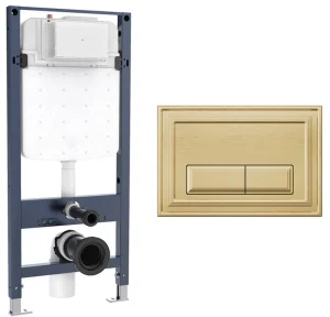 Crosswater Belgravia Frame Set 4 Brushed Brass