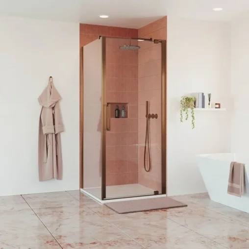 Crosswater Optix Side Panel for Pivot Door Brushed Bronze product image - Image 1