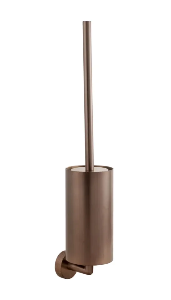 Just Taps EVO Toilet Brush Wall Mounted Brushed Bronze product image - Image 1