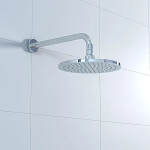 Crosswater Fusion Fixed Head 250mm & Wall Arm Round Chrome