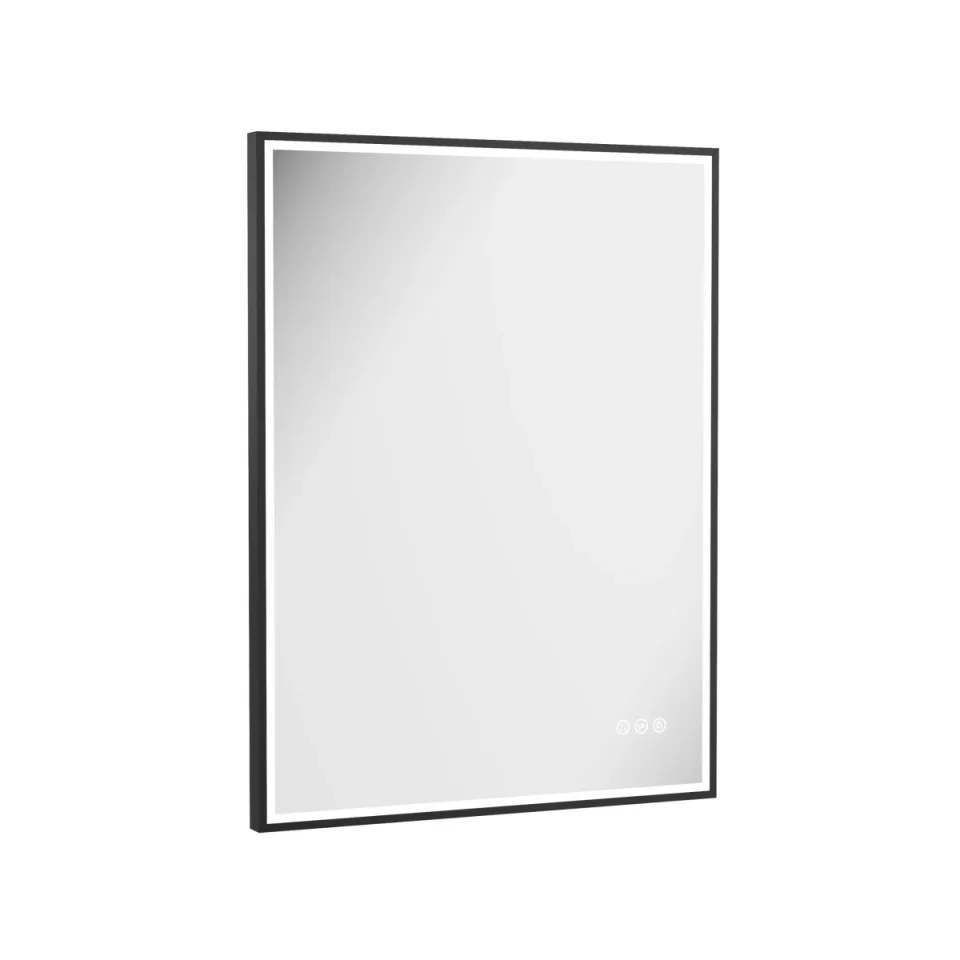 Crosswater MPRO Lit Mirror 600 x 800mm Matt Black product image - Image 1