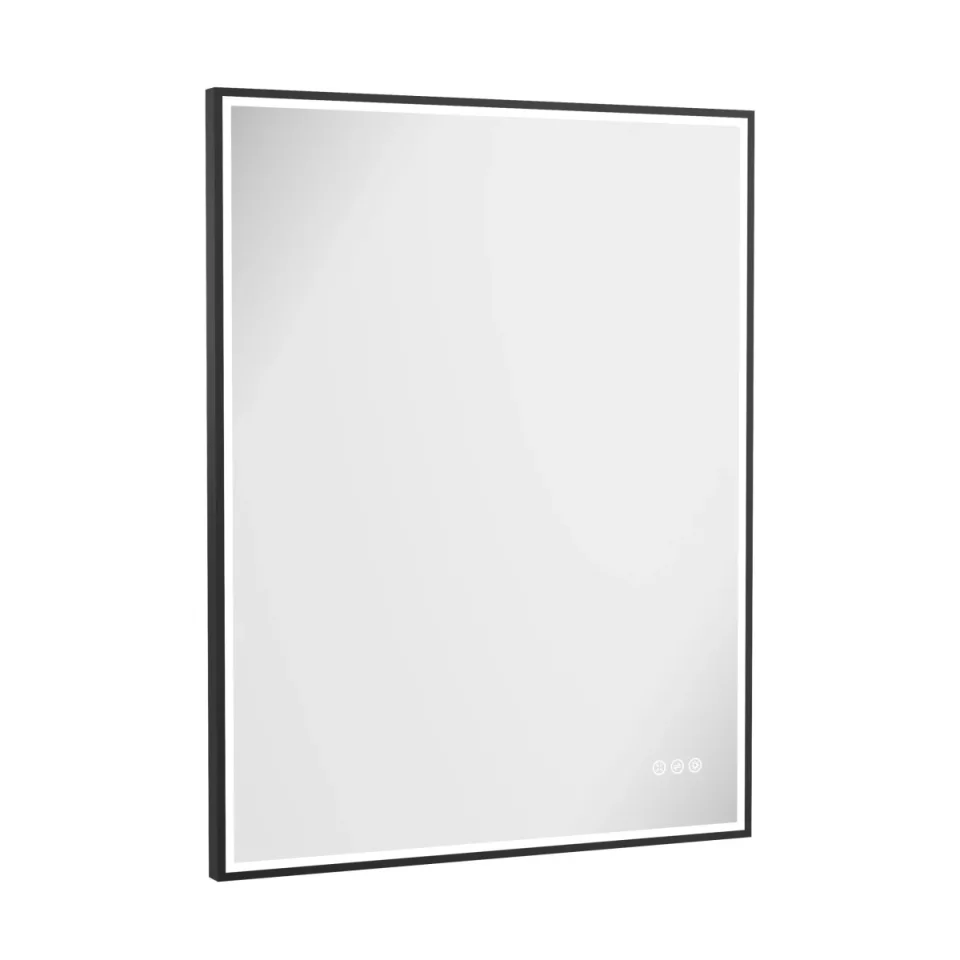 Crosswater MPRO Lit Mirror 700 x 900mm Matt Black product image - Image 1