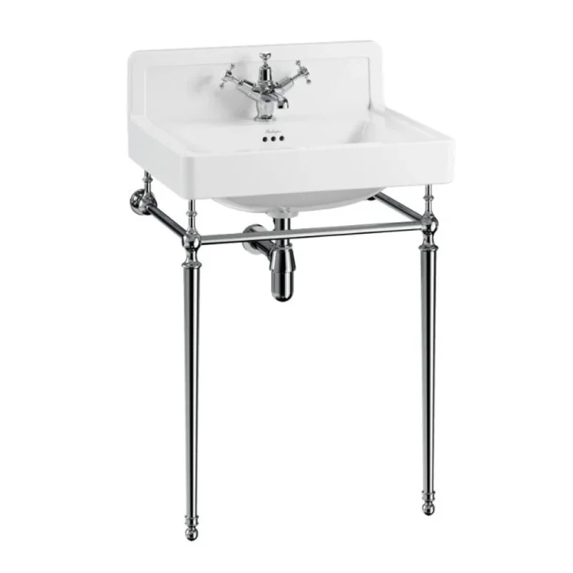 Burlington Basin Stand For 610 Square Basin Chrome product image - Image 1