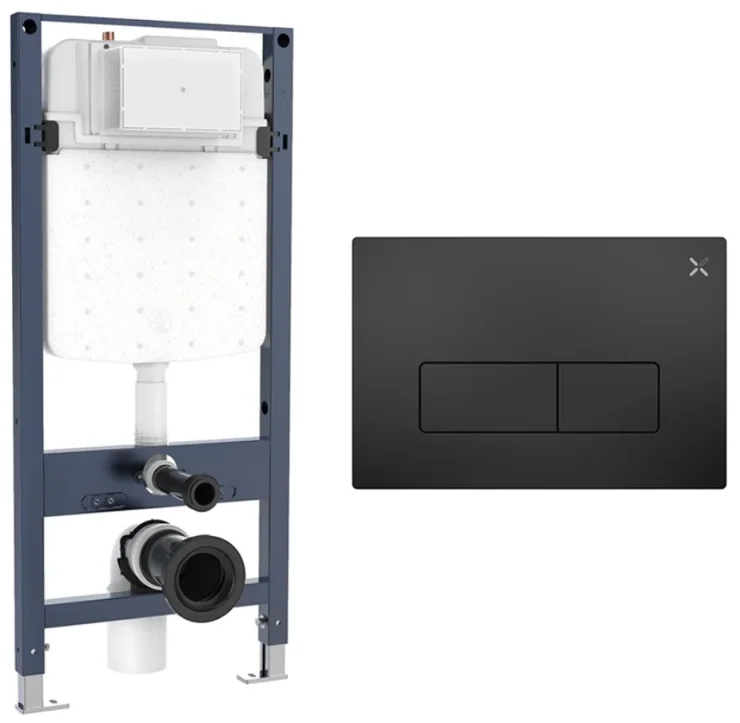 Crosswater Mpro Frame Set 1 Matt Black product image - Image 1