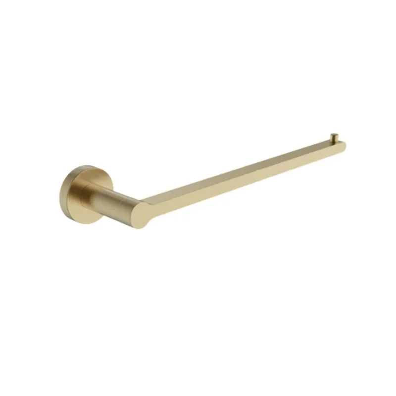 Britton Hoxton 2.0 Single Towel Holder Brushed Brass product image - Image 1