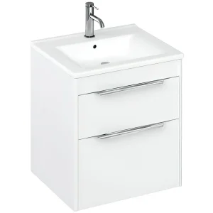 Britton Shoreditch Double Drawer Unit 550mm Matt White