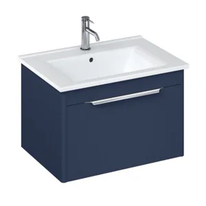 Britton Shoreditch Single Drawer Unit 650mm Matt Blue