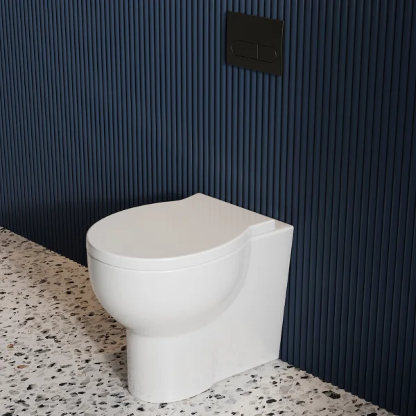 Britton Trim Back To Wall Pan Gloss White