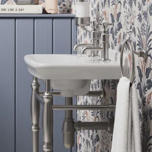 Burlington Guild Basin Pillar Tap Brushed Nickel