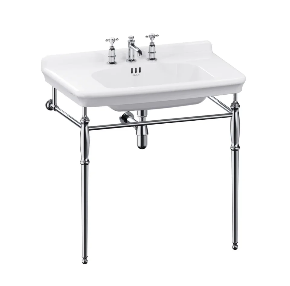 Burlington Guild Basin Stand 85cm Chrome product image - Image 1