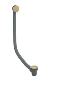 Crosswater 3ONE6 Bath Click Clack Waste Extended Stainless Brushed Brass Effect