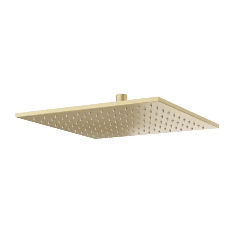 Crosswater Zion Shower Head 200mm Brushed Brass product image - Image 1