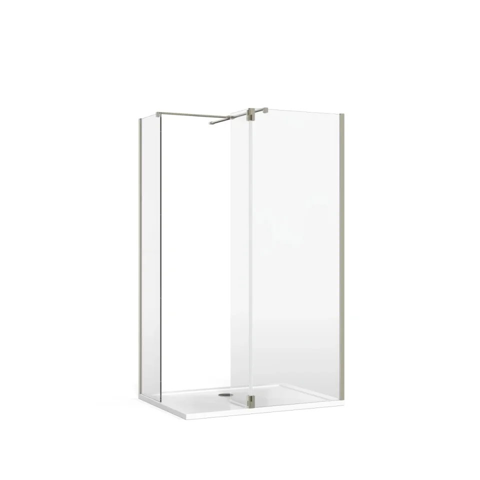 Burlington Deflector Panel Hinge X2 Chrome product image - Image 1