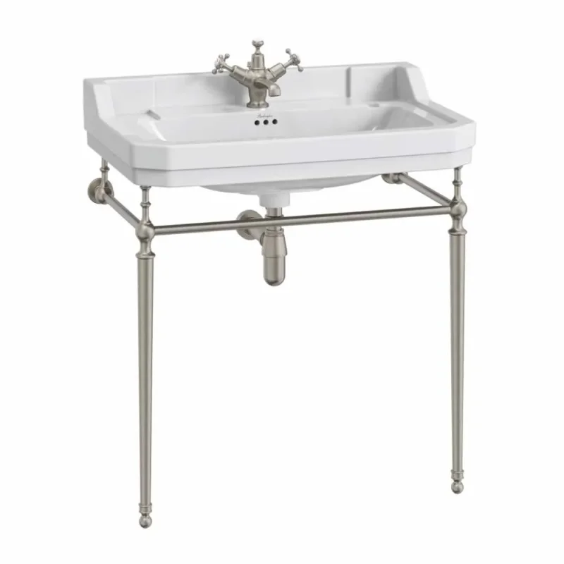 Burlington 80cm Basin Wash Stand Brushed Nickel product image - Image 1