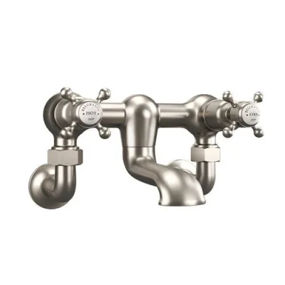 Crosswater Belgravia Wall Unions Brushed Nickel