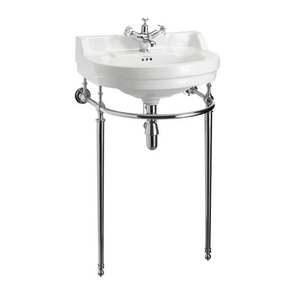 Burlington 56cm Round Basin Wash Stand Chrome