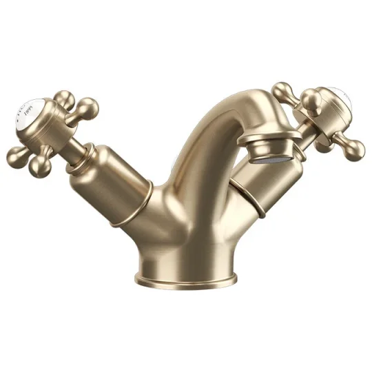 Crosswater Belgravia Crosshead Mono Mixer Brushed Brass product image - Image 1